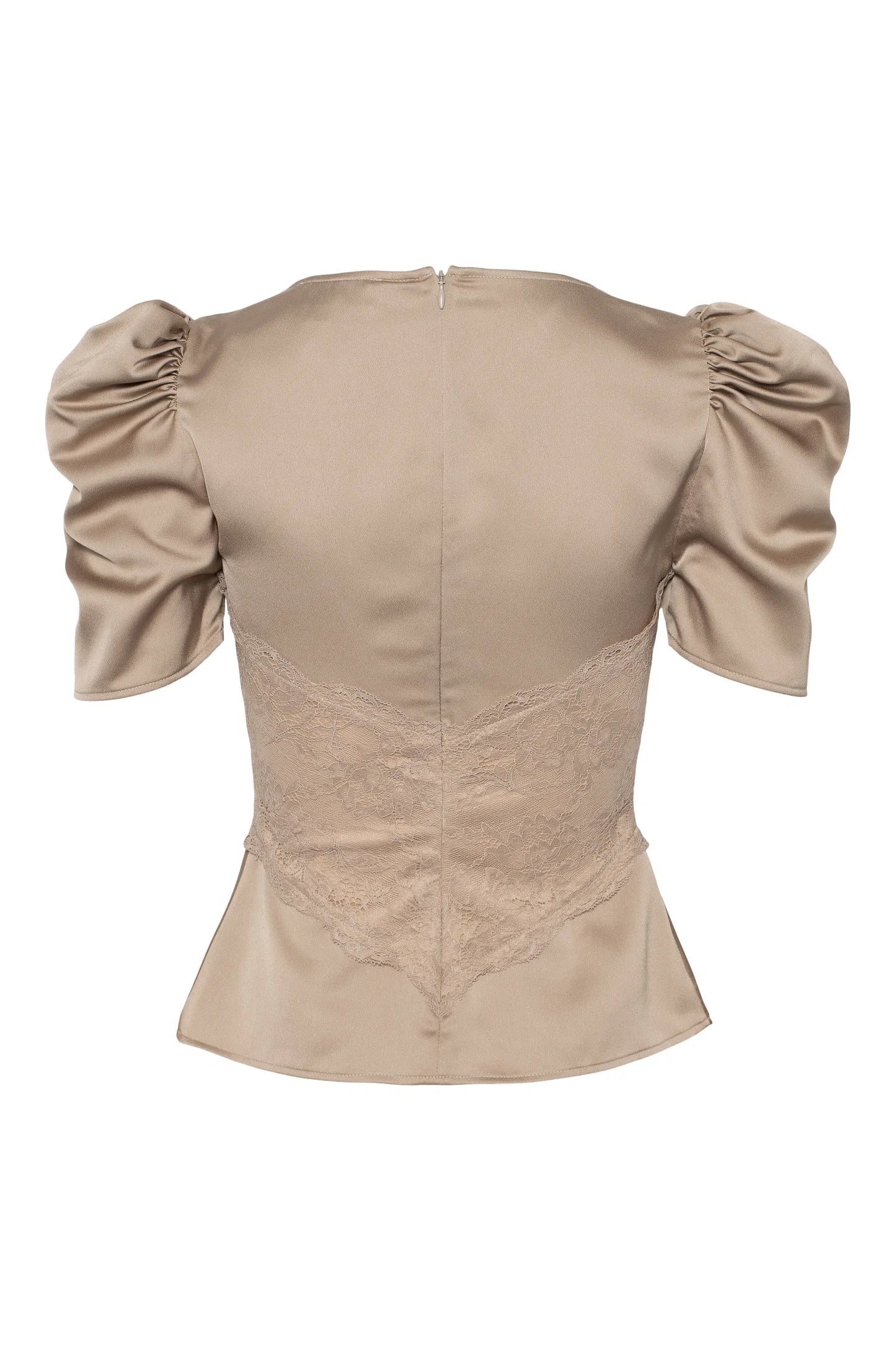 Francis Lace Top - Taupe