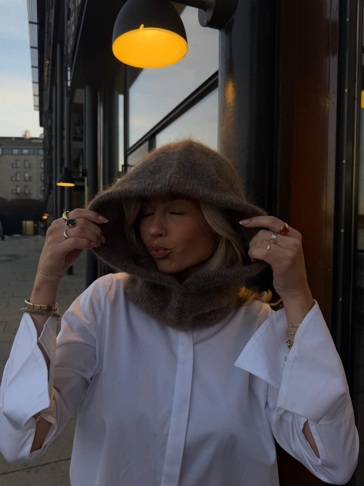 Kajsa Chunky Balaclava - Brown