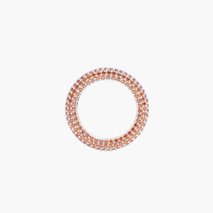Colorful Ring Orange Silver
