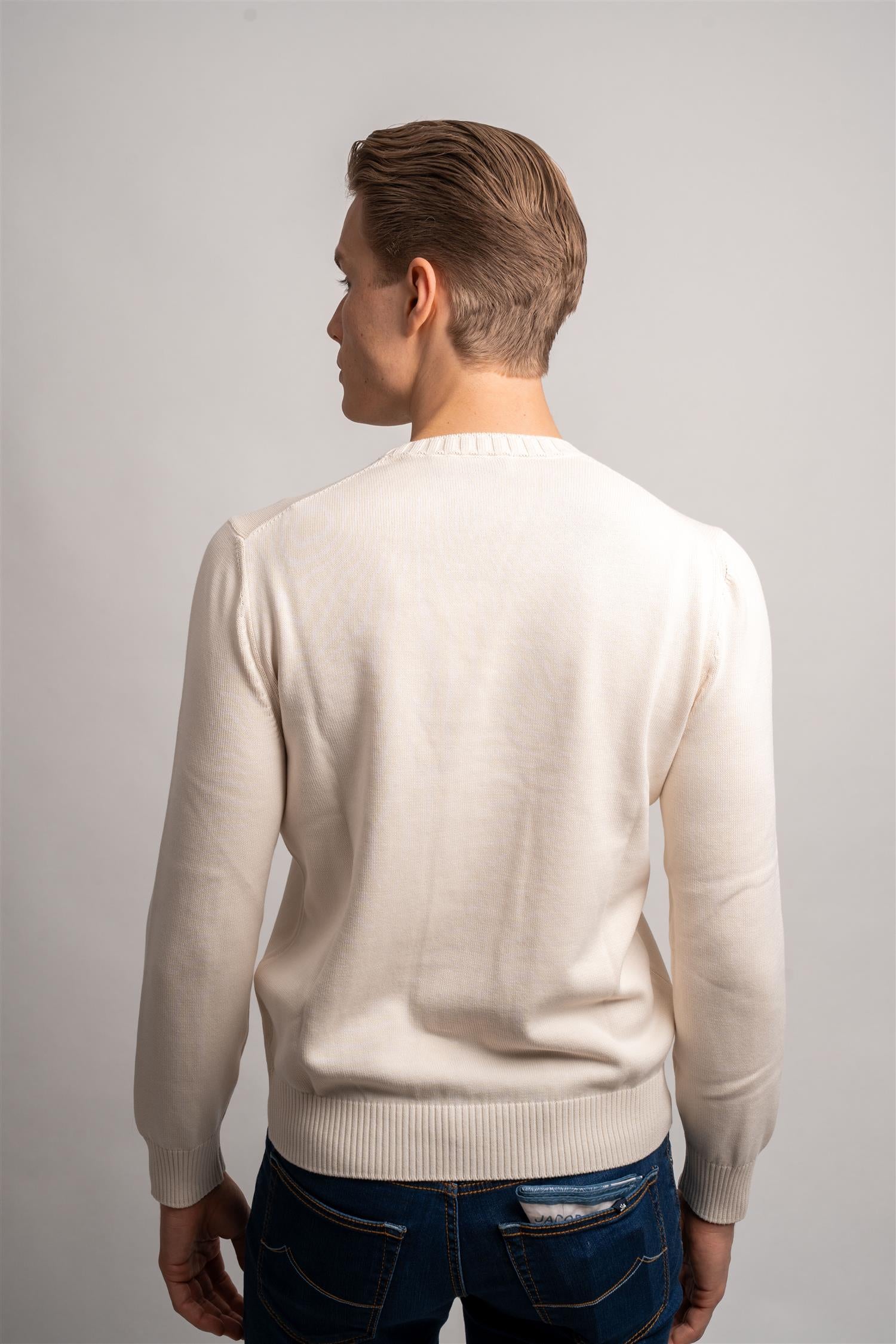 Cotton Crewneck - Off-White