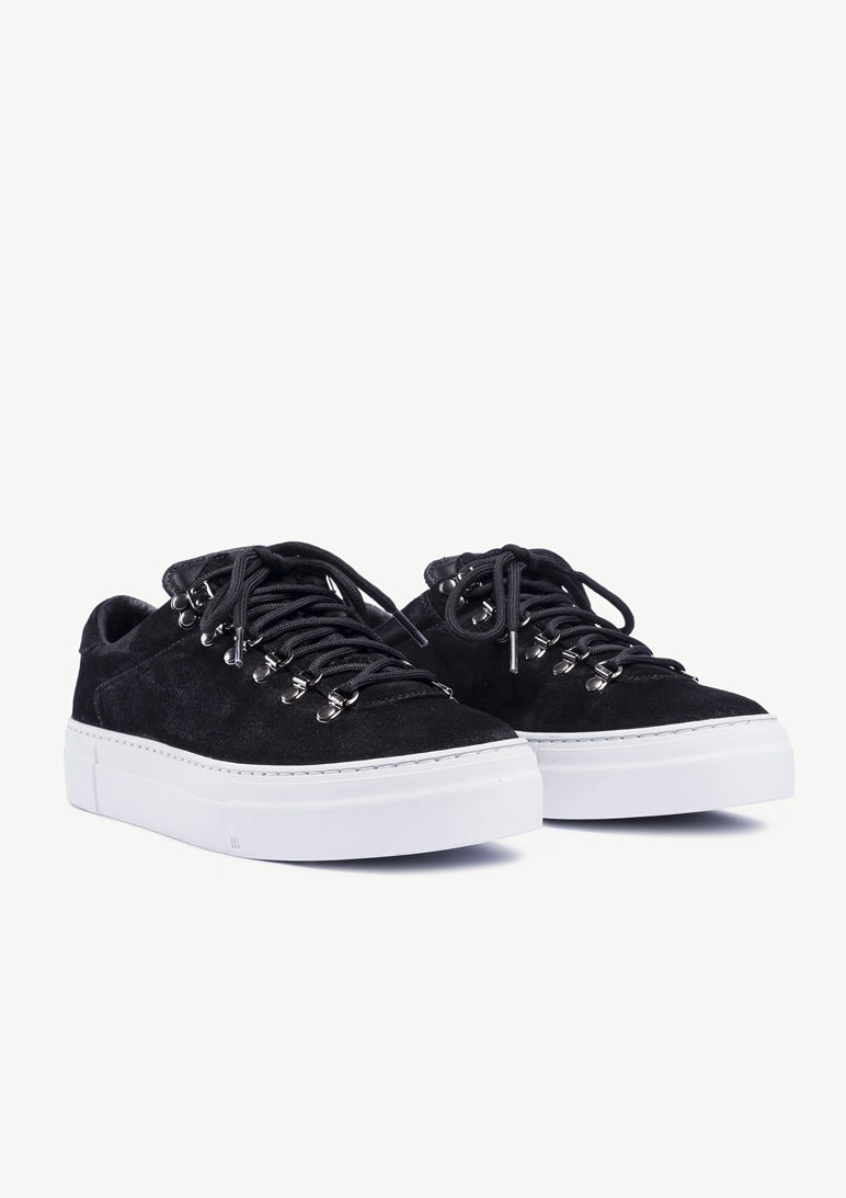 W Marostica Low Platform Suede Black