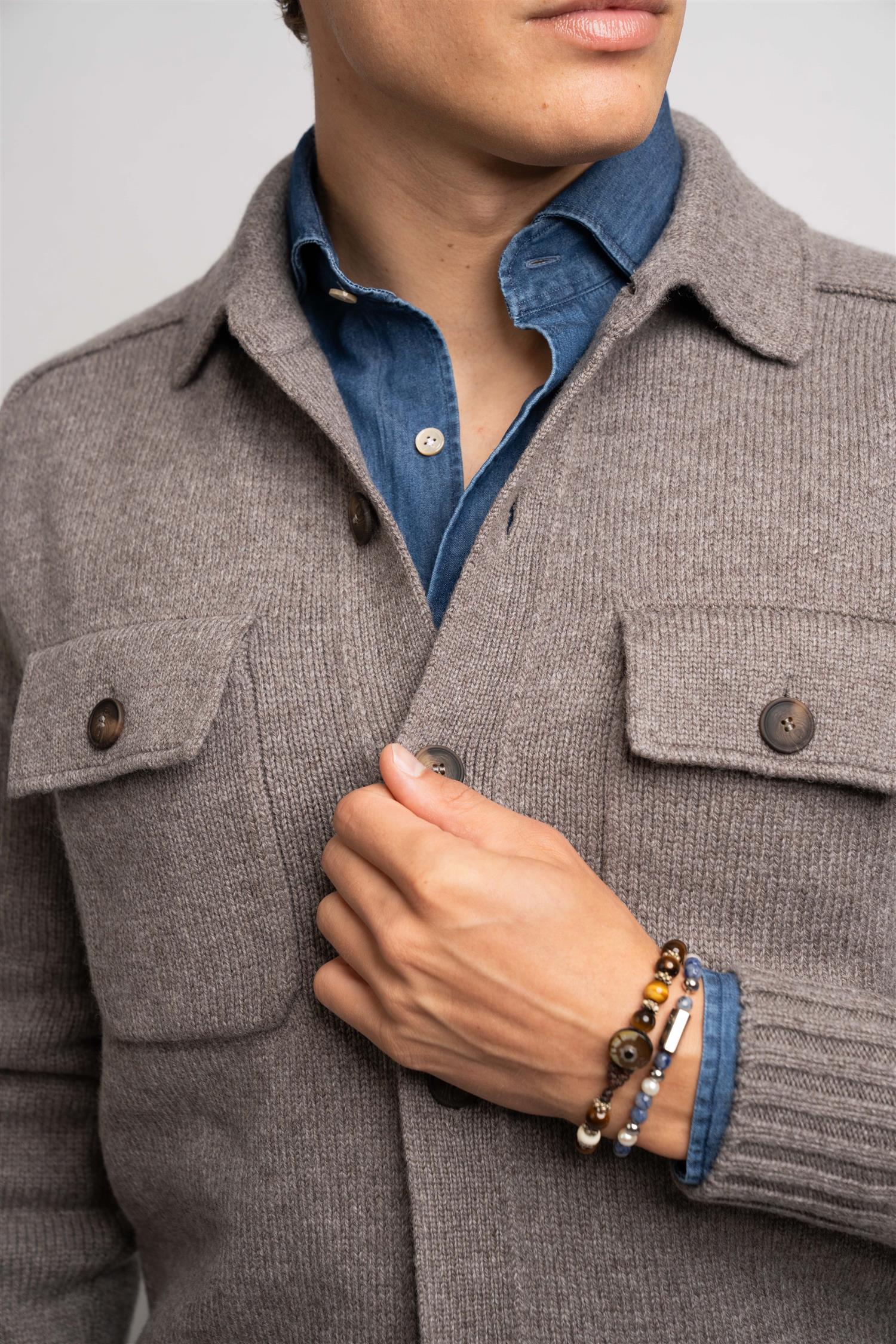 Cardigan Buttons - Light Brown