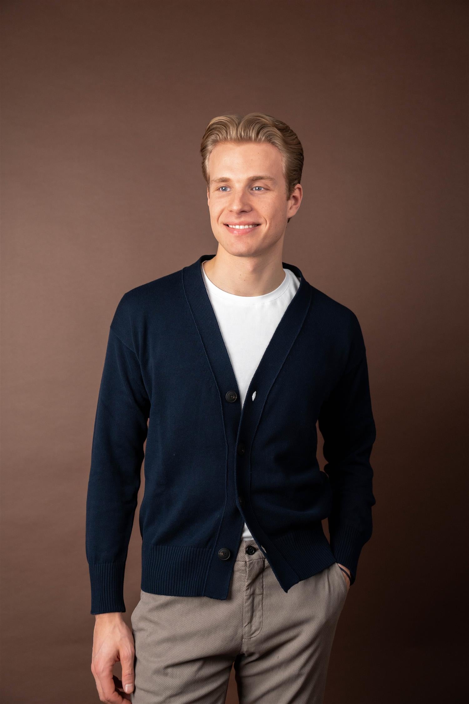 Cardigan Cotton - Navy