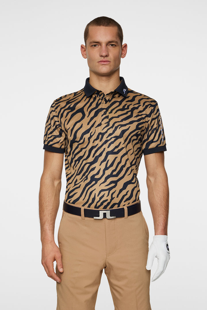 Tour Tech Polo - Tiger Brown