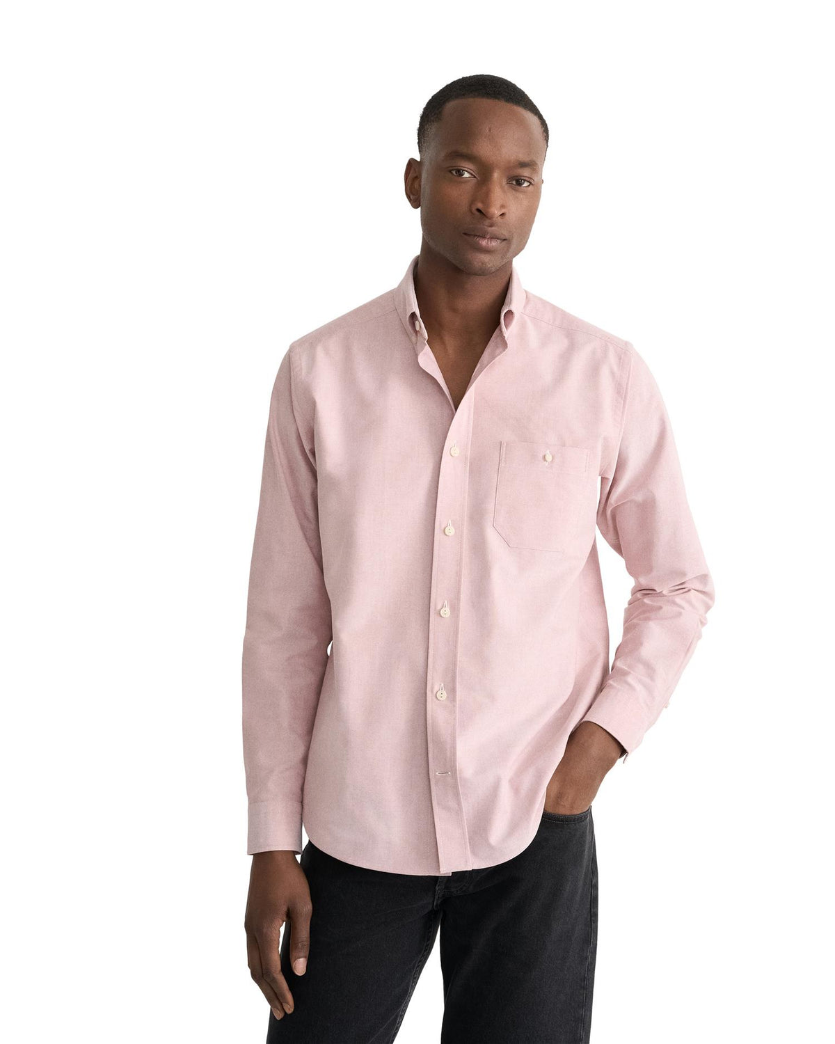 Solid Oxford Shirt - Pink