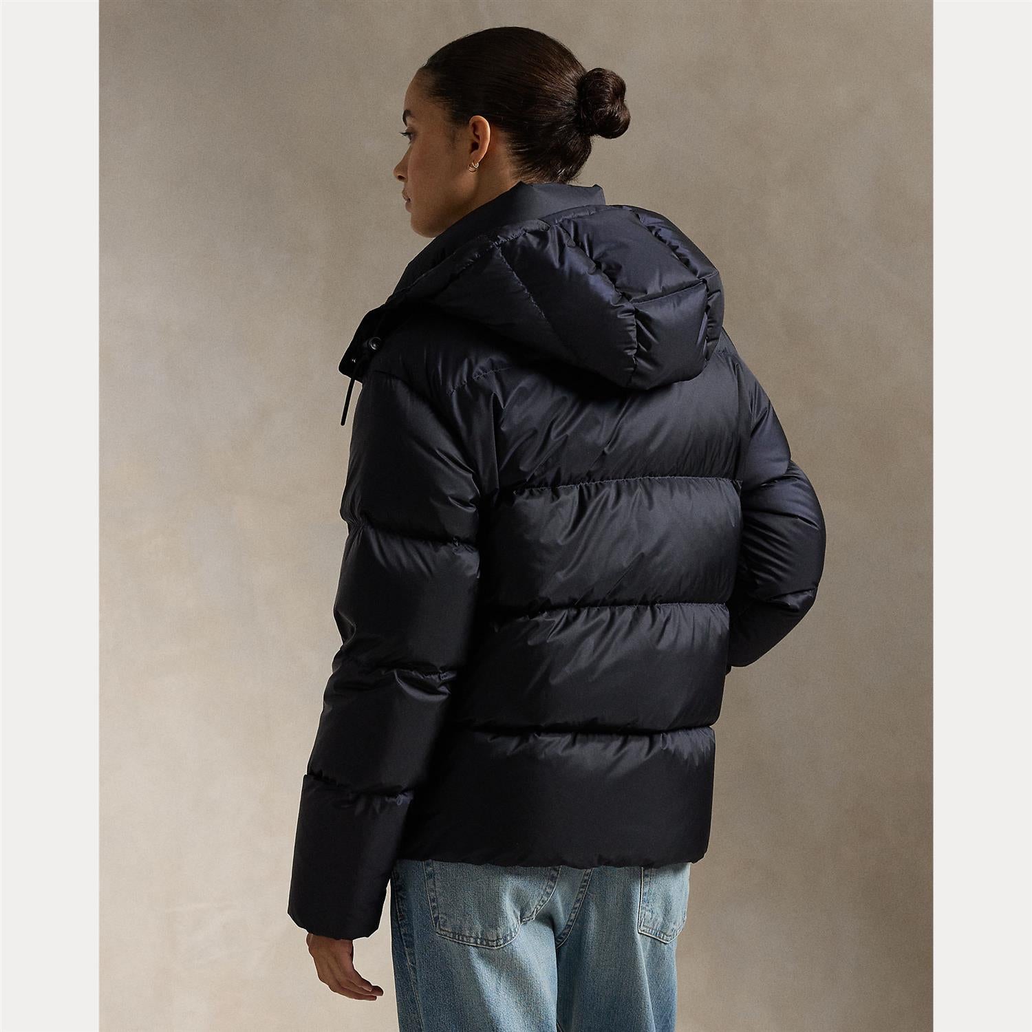 Water-Repellent Quilted Down Jacket