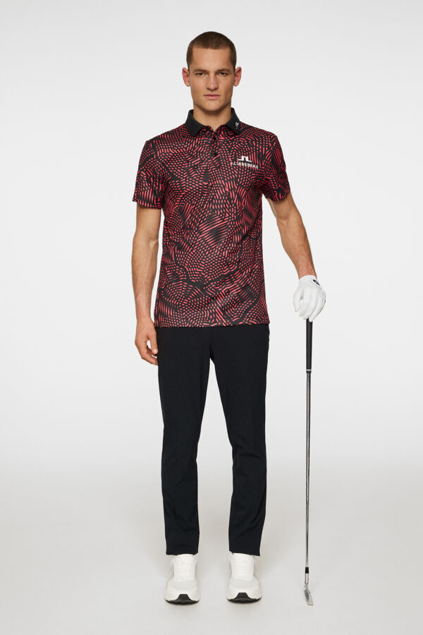 Tour Golf Polo - Red/Black