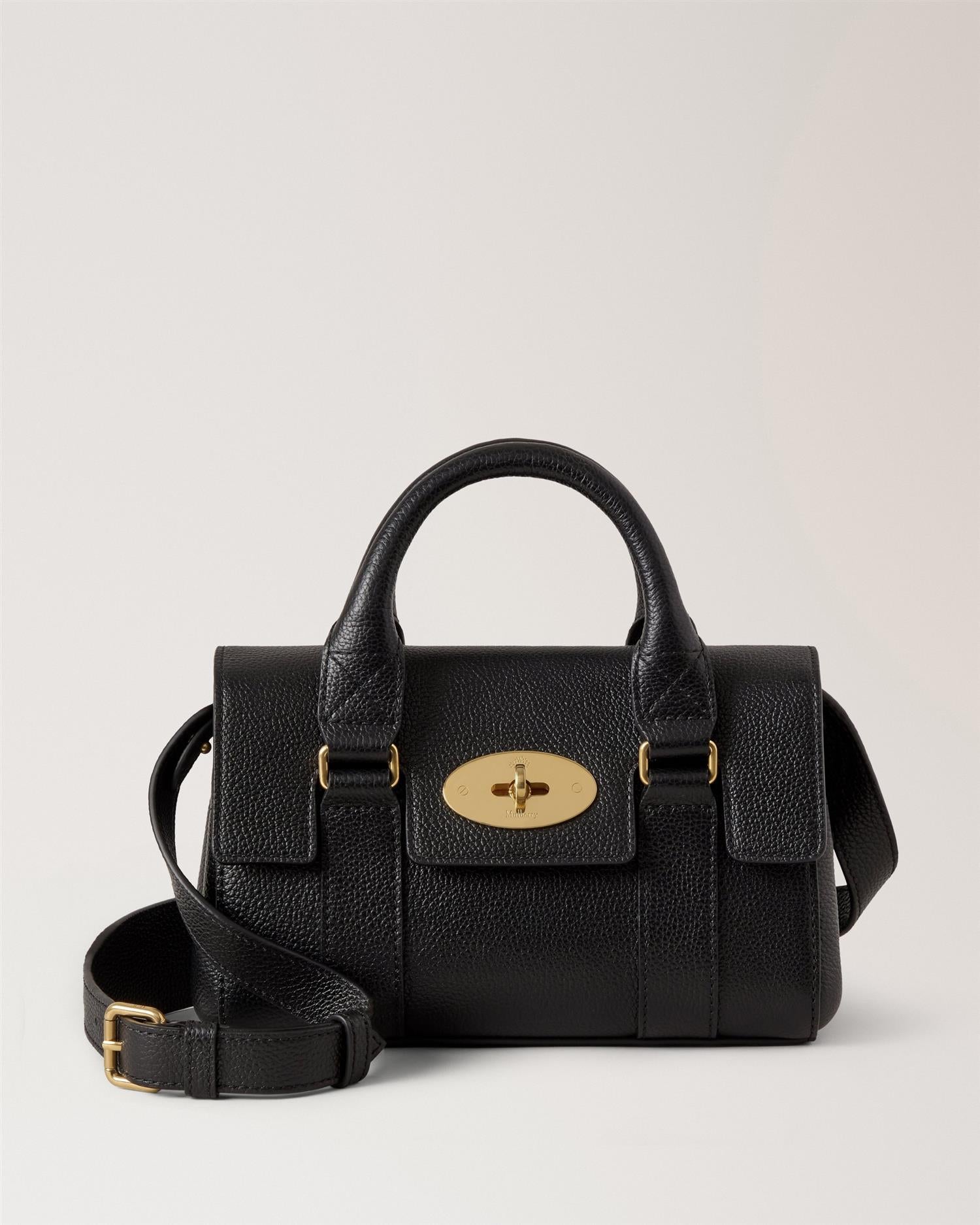 Mini Heritage Bayswater Small Classic Grain Black