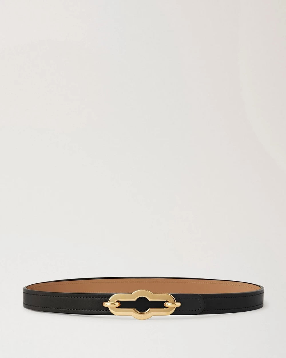 Pimlico Reversible Thin Belt Black-Sable