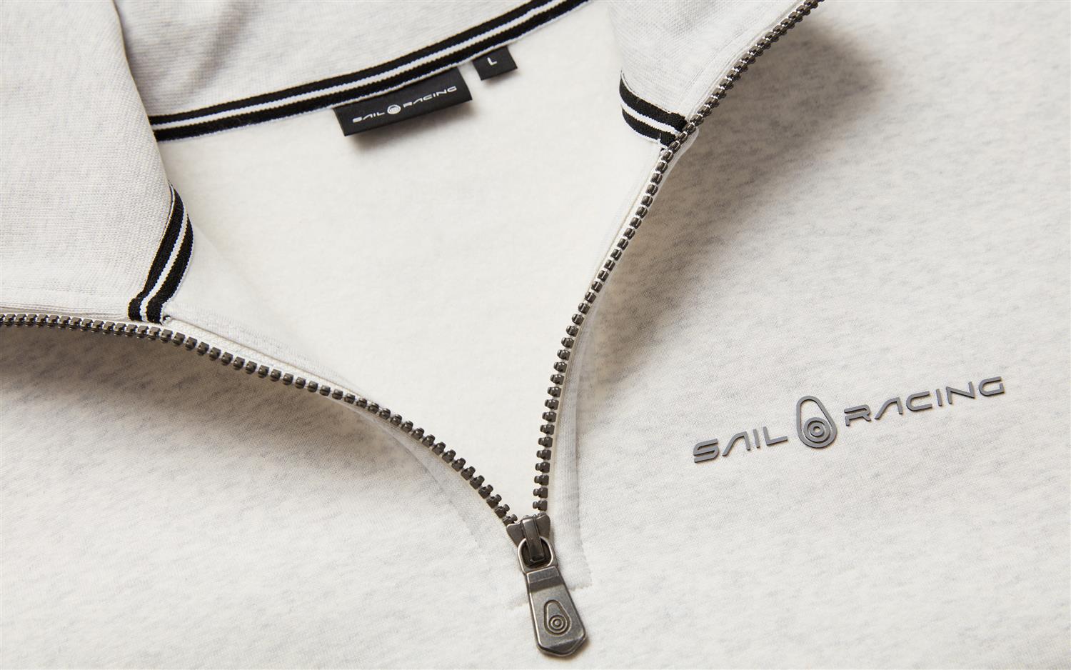 Bowman Logo T-neck - Light Grey Melange