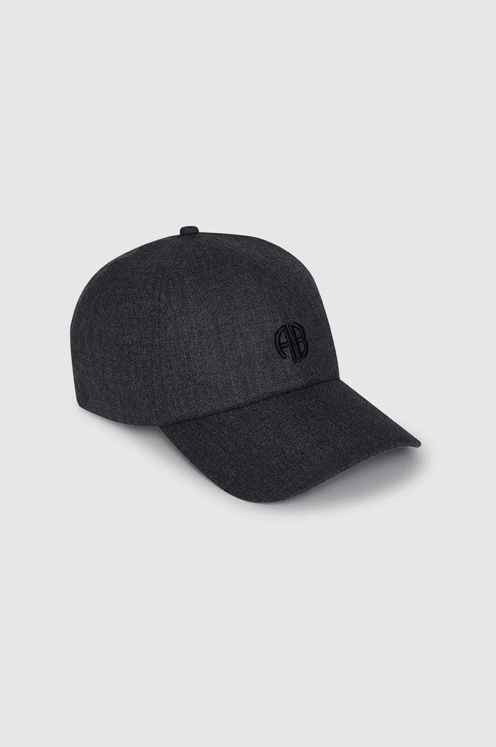 Jeremy Baseball Cap - Dark Heather - Grey Wool
