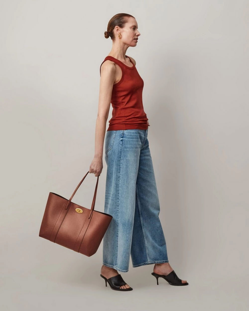Bayswater Tote - Oak Small Classic Grain