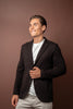 Rain Wool Blazer - Brown