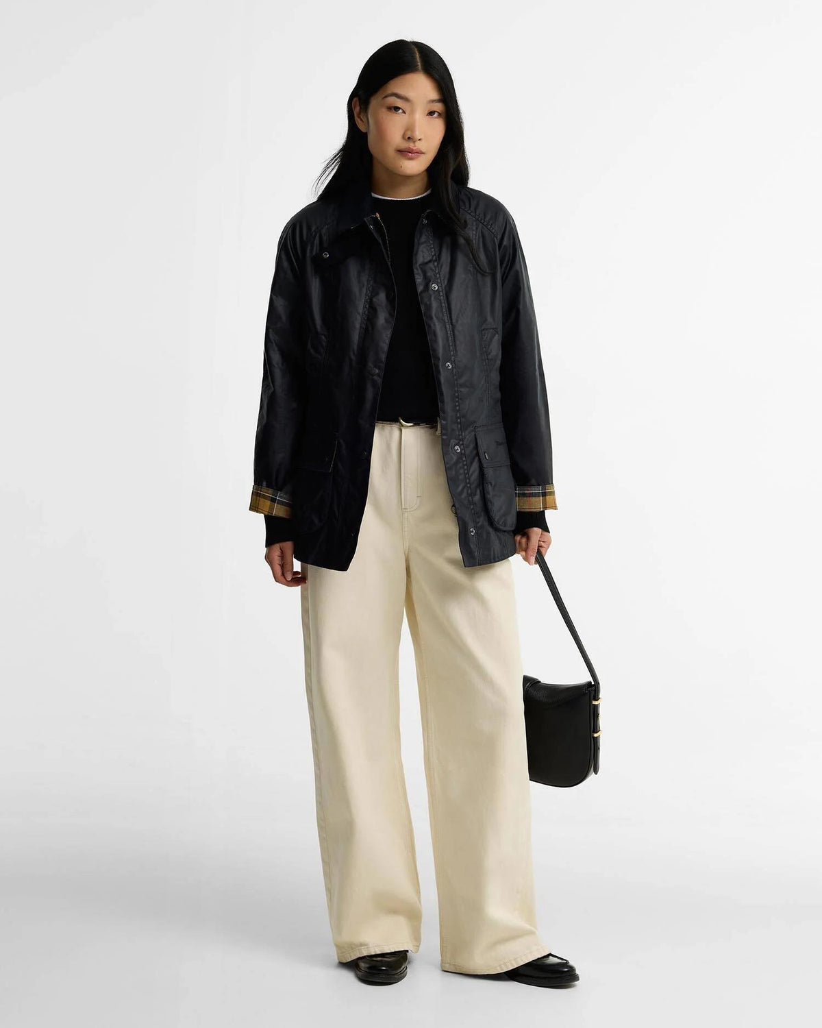 Beadnell Waxed Jacket Navy