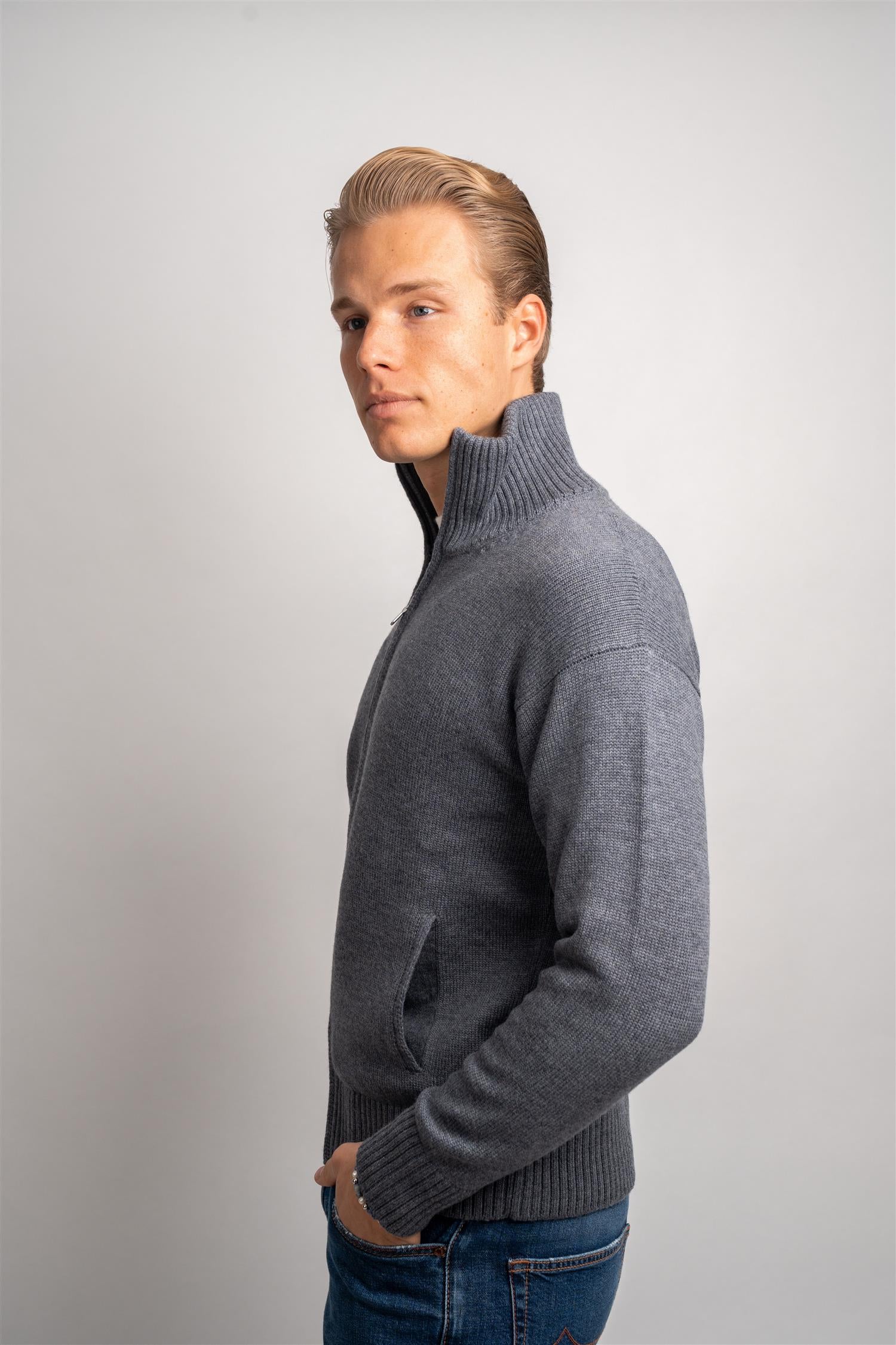 Heavy Full Zip - Grey