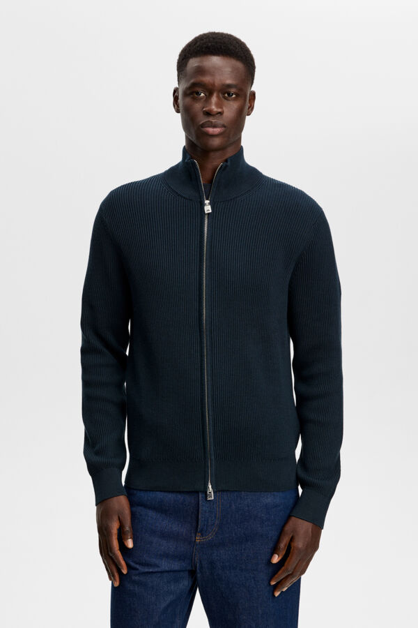 Alexis Full Zip Cardigan - Navy