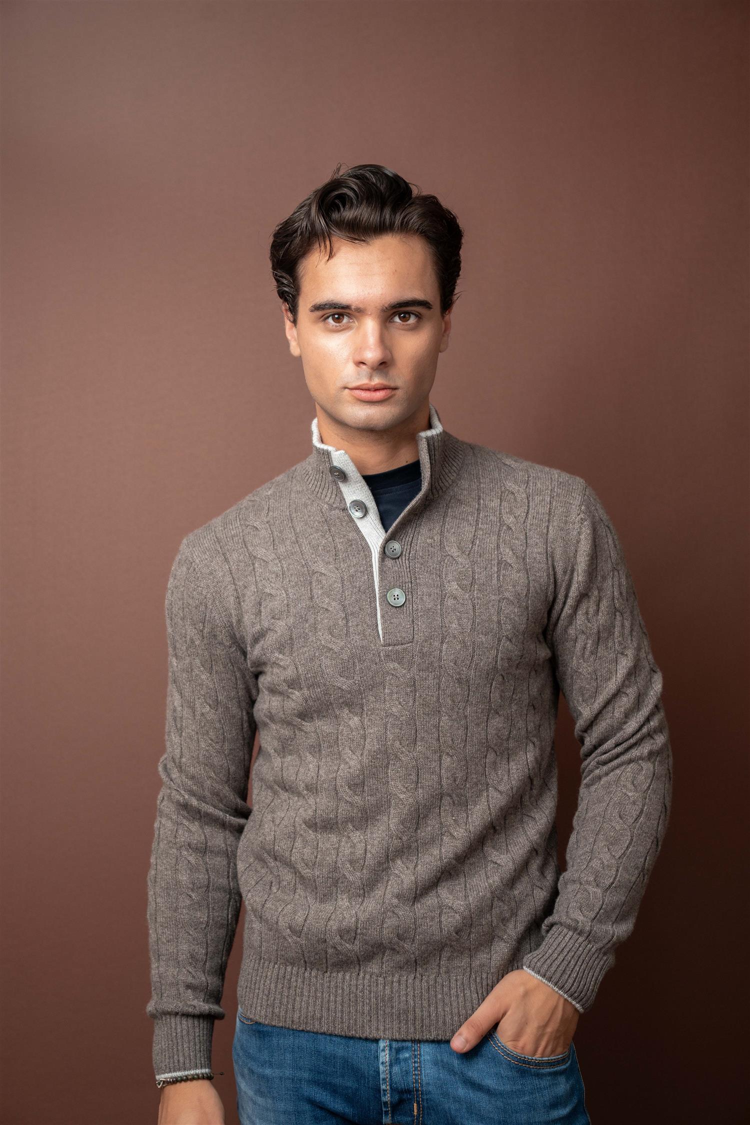 LS Cable Pique - Cashmere - Grey