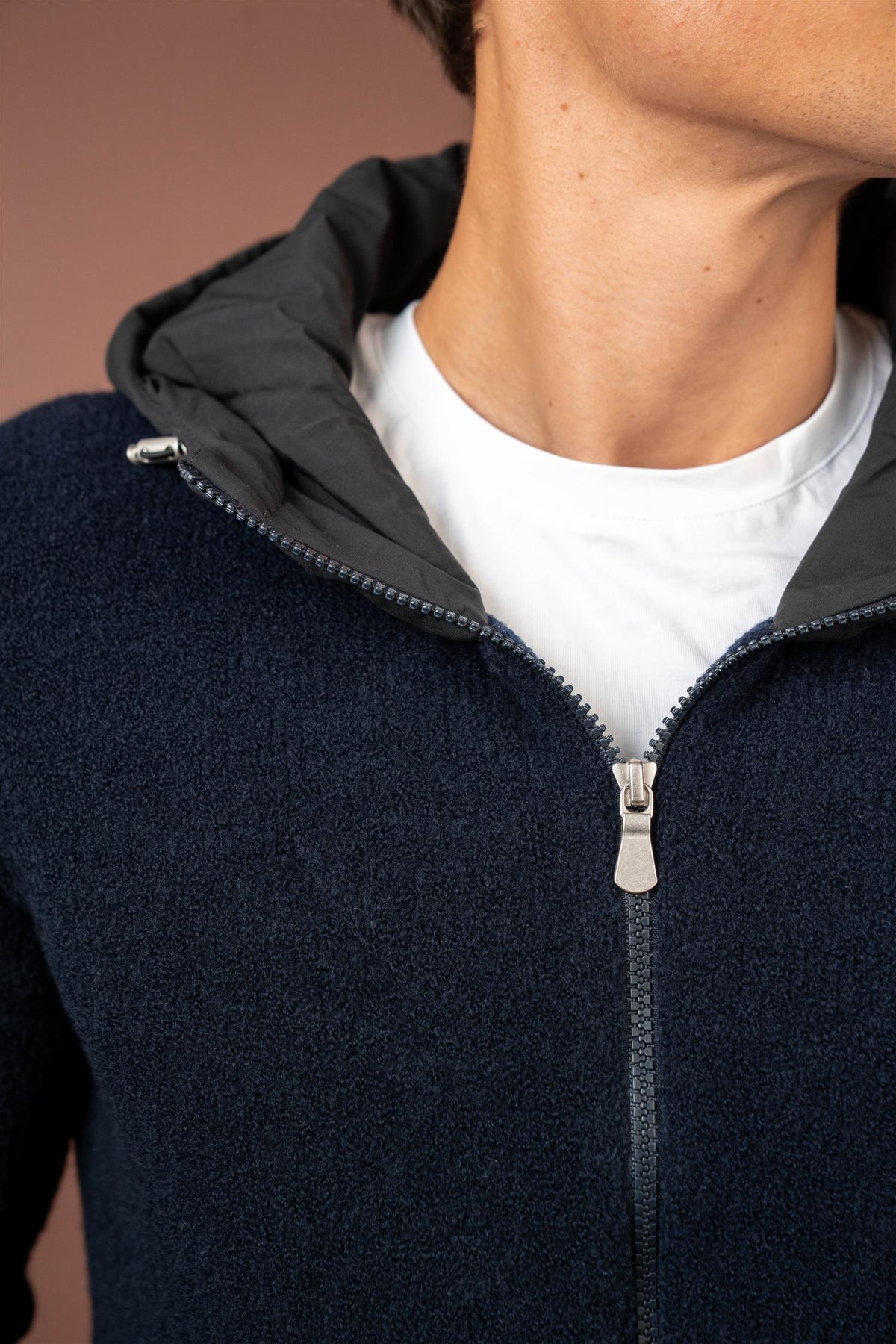 Jacket Nylon Hood - Navy