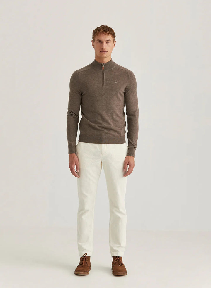 Merino John Zip 84 Brown