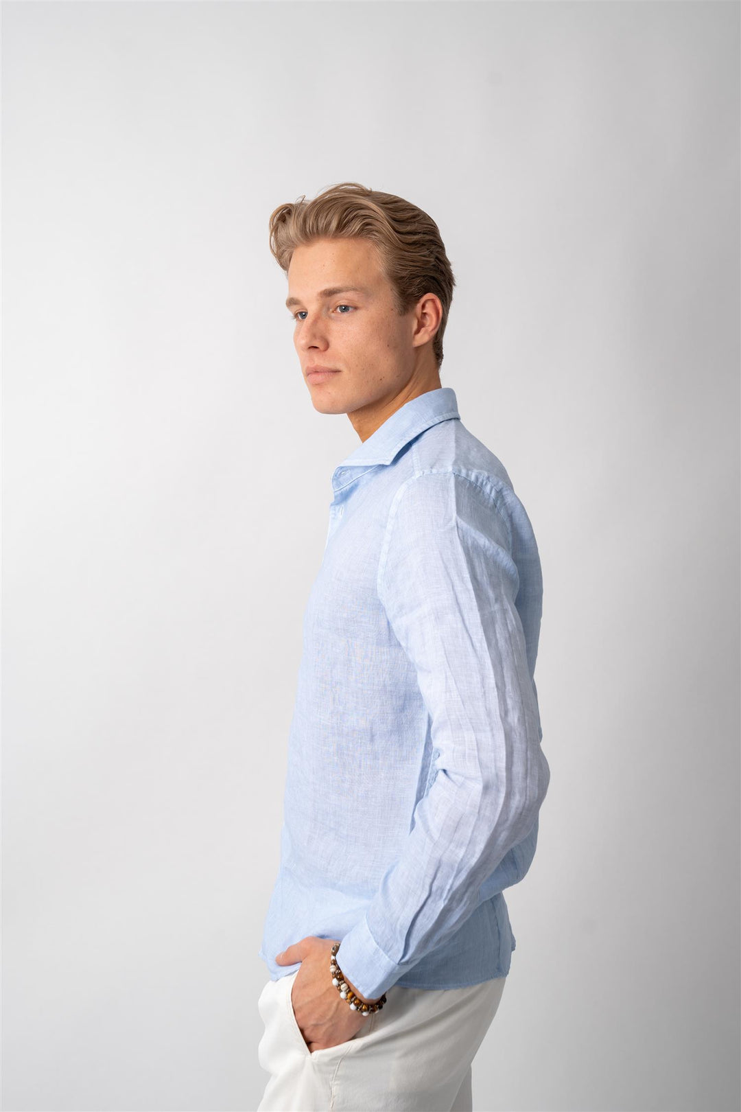 Linen Shirt - Light Blue