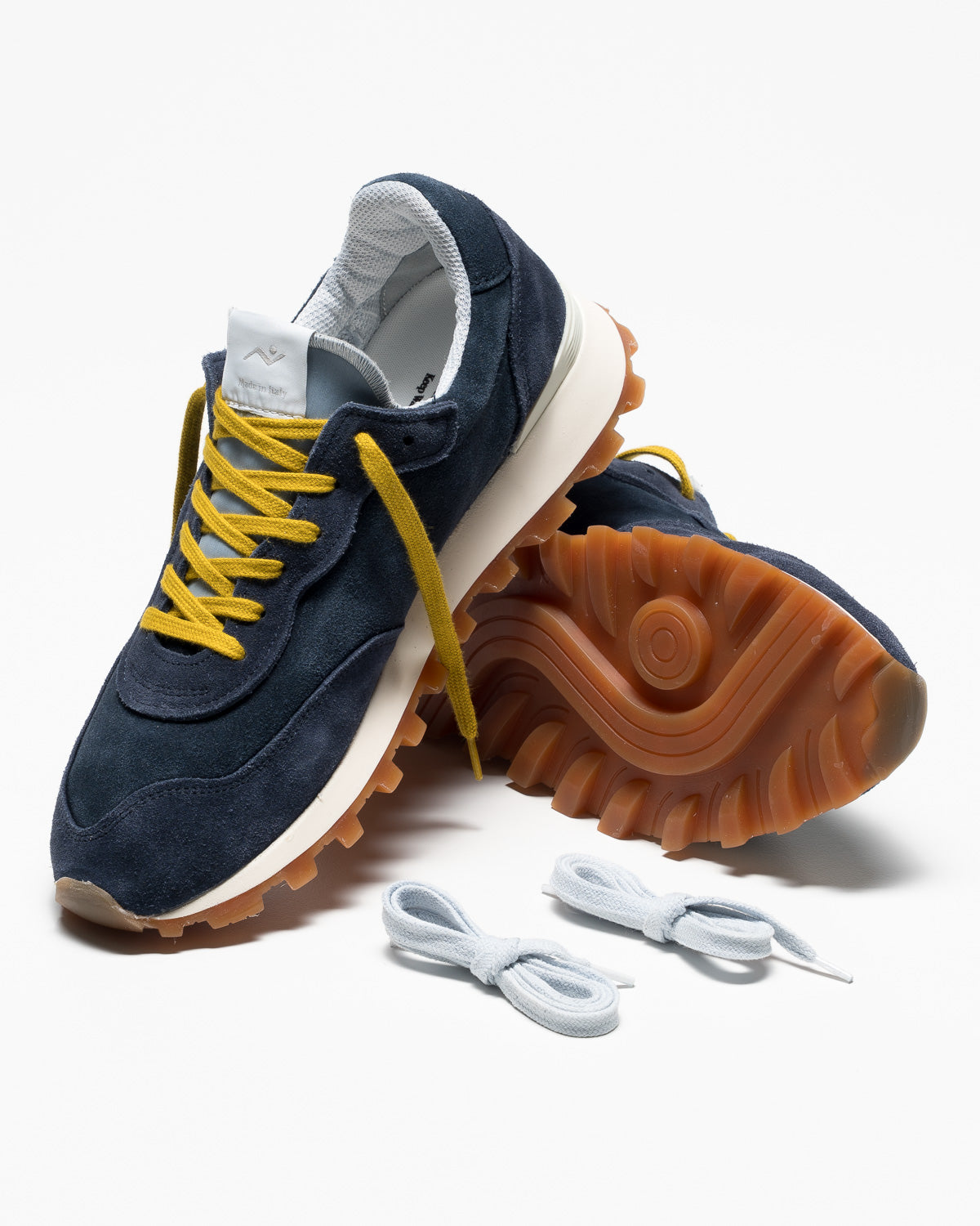Veloce Washed Suede - Indigo/Navy