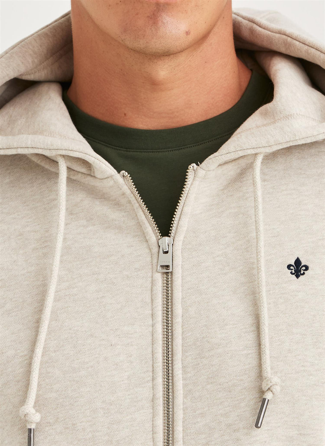 Brandon Lily Zip Hood - Khaki