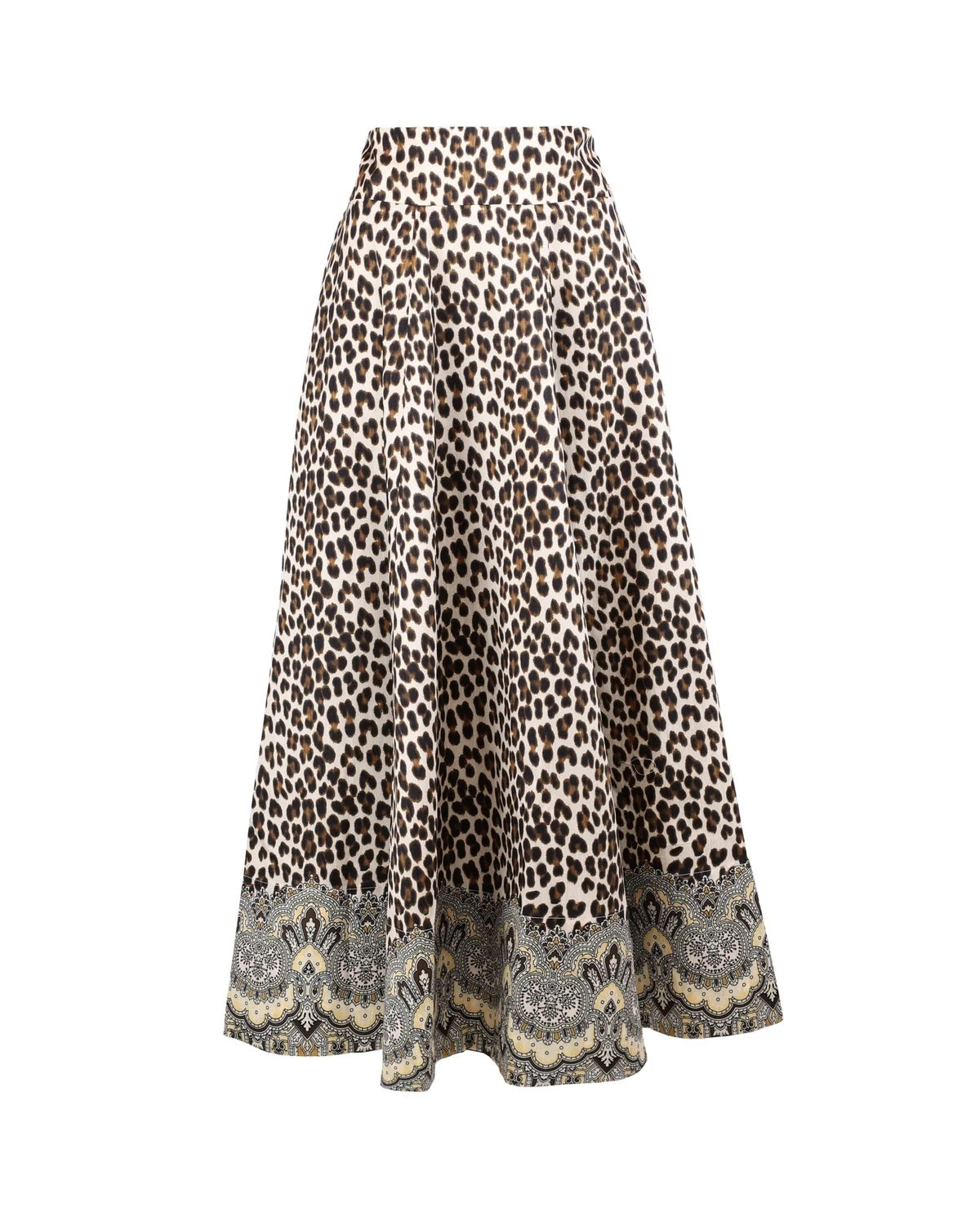 Taffeta Maxi Skirt Wild Paisley
