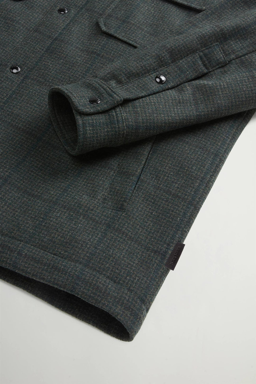 Alaskan Wool Check Overshirt - Green