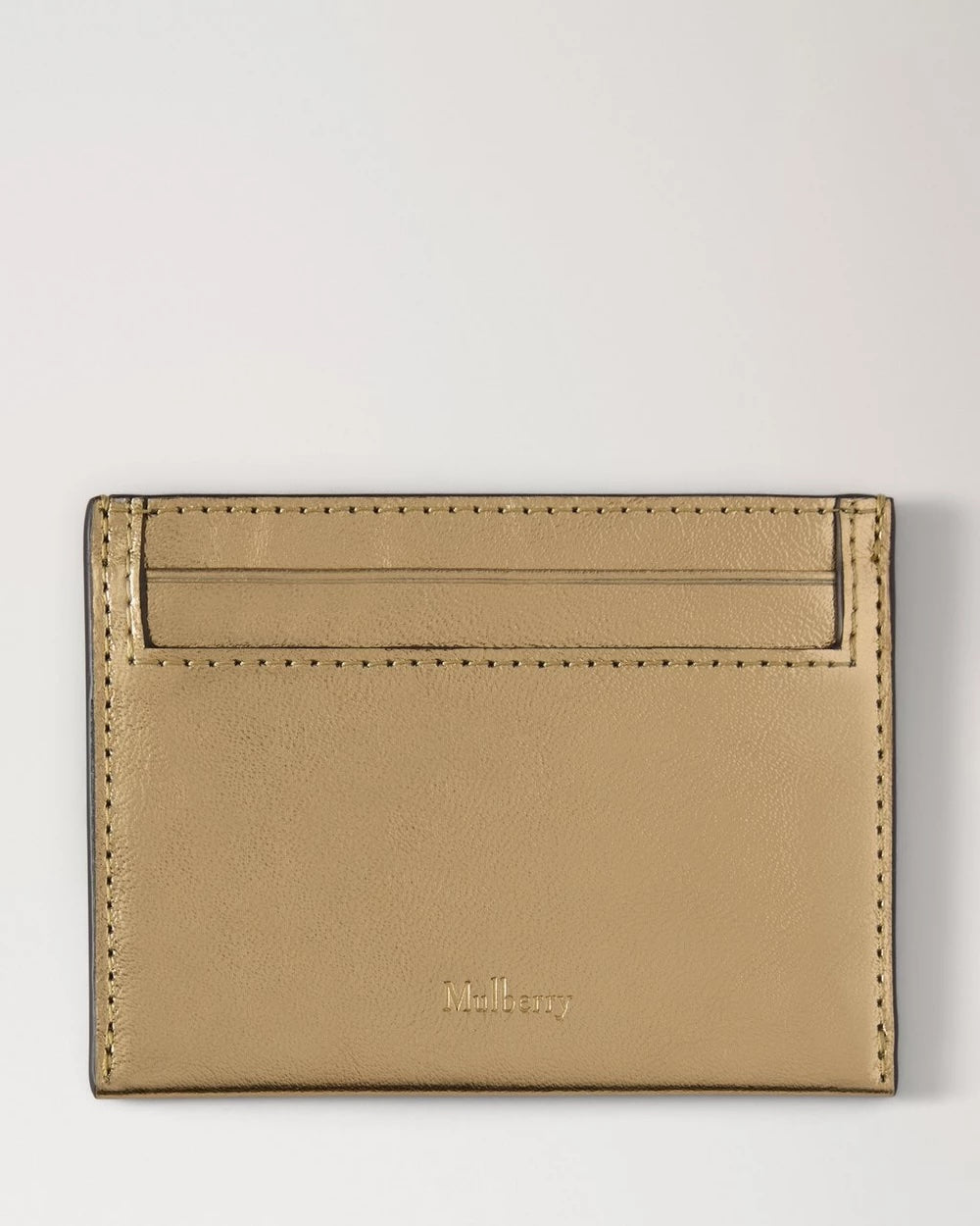 Credit Card Slip Somerset Gold Metallic Leather