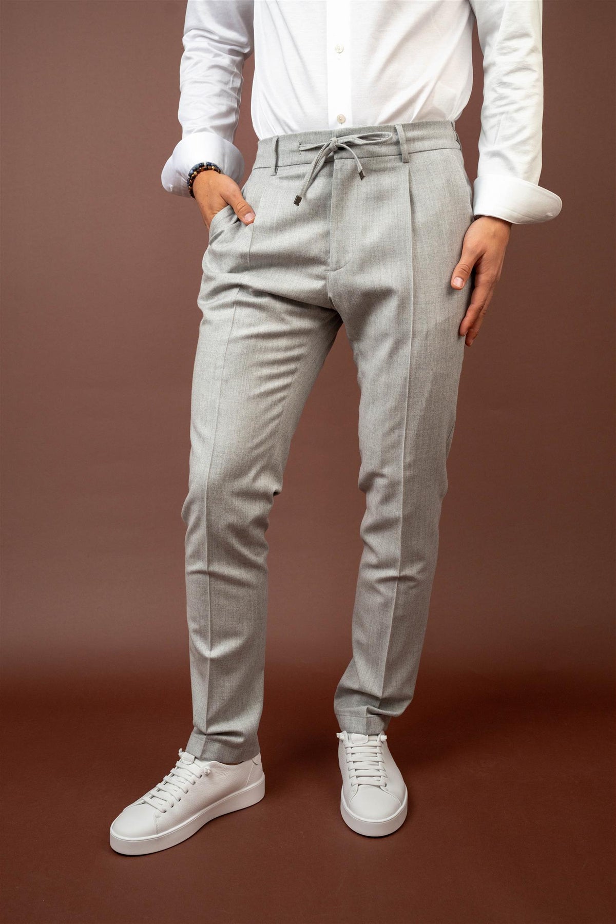 Spiaggia 1P Slik Blend - Light Grey