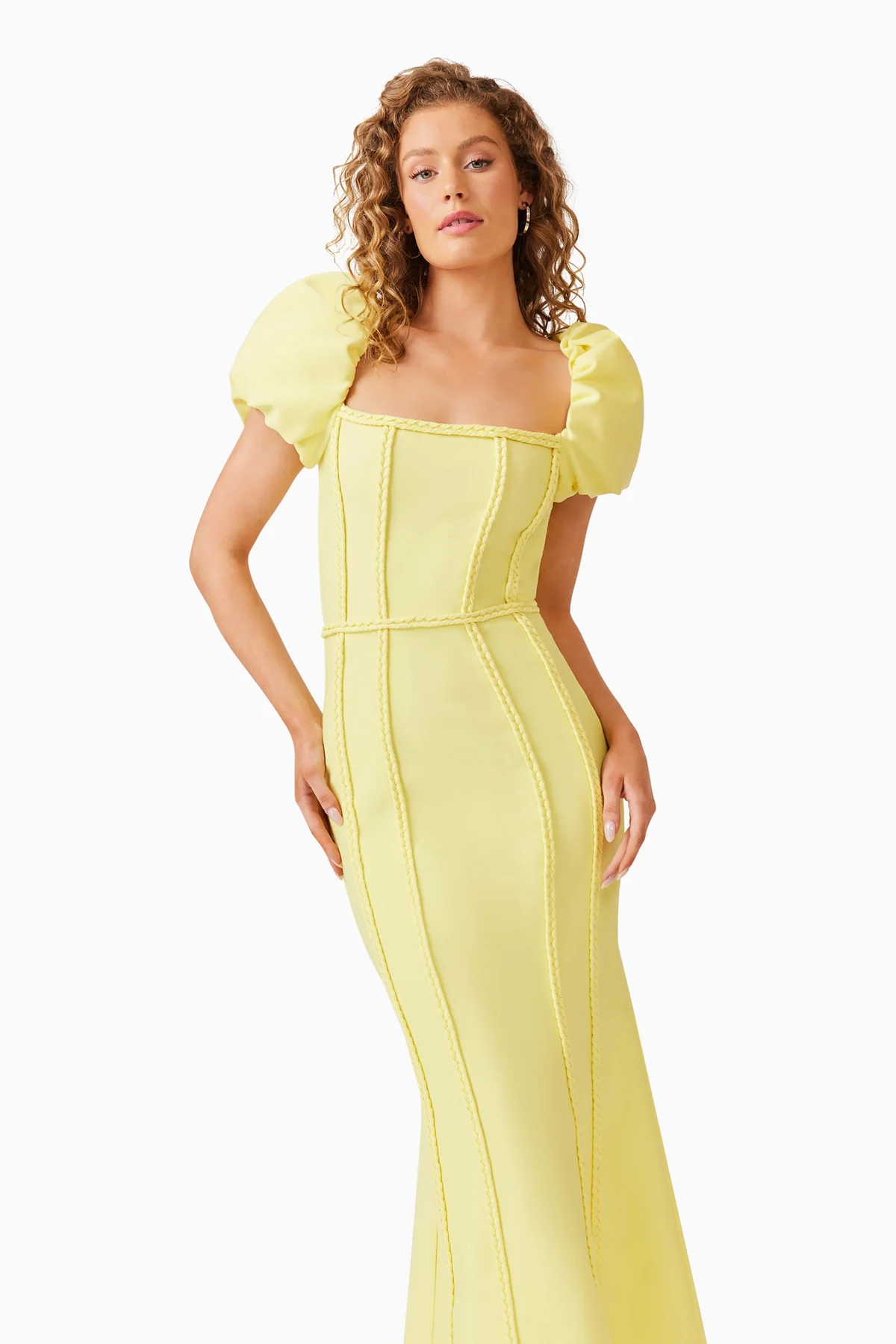 KATLYN MAXI DRESS LEMON