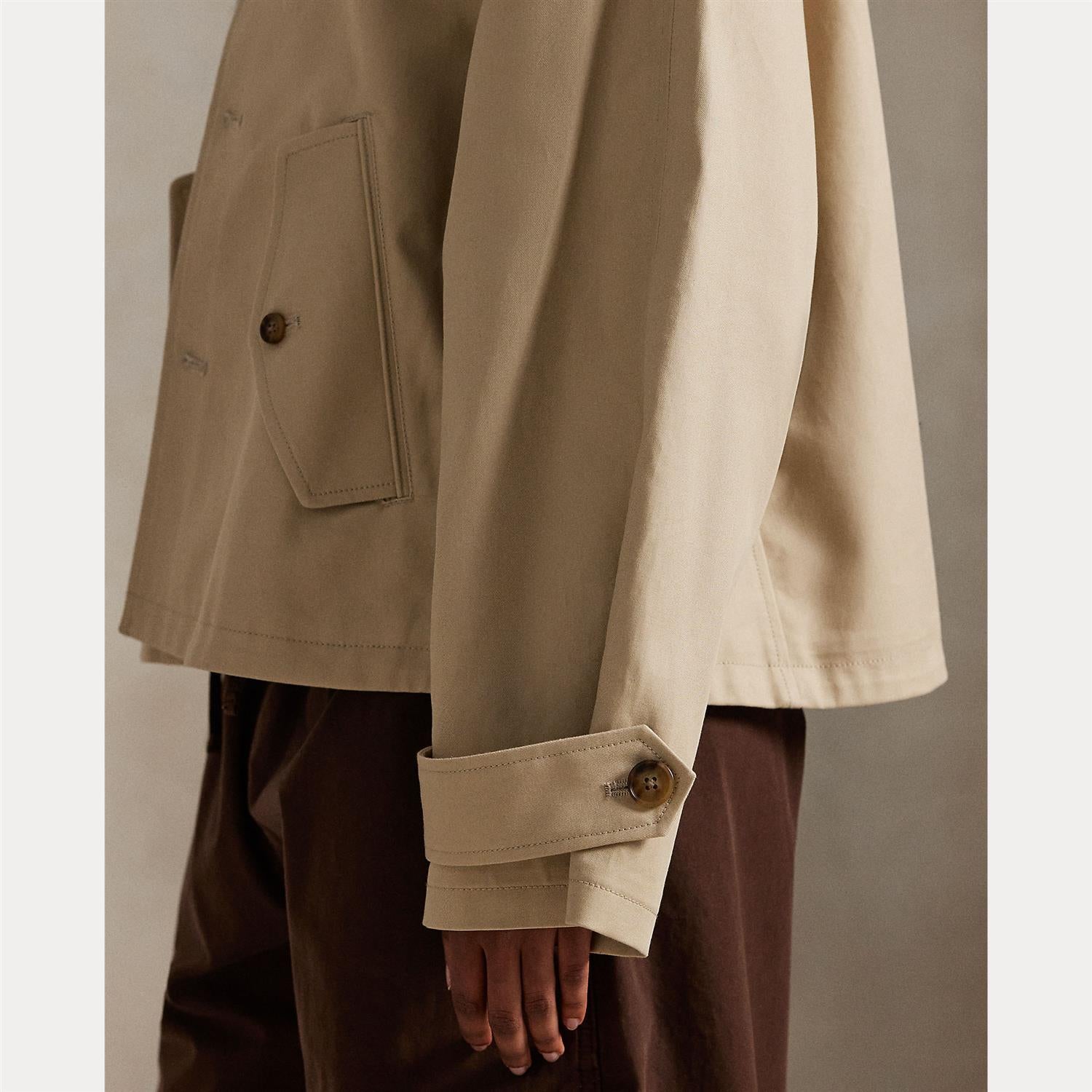 Cotton Twill Jacket Beige