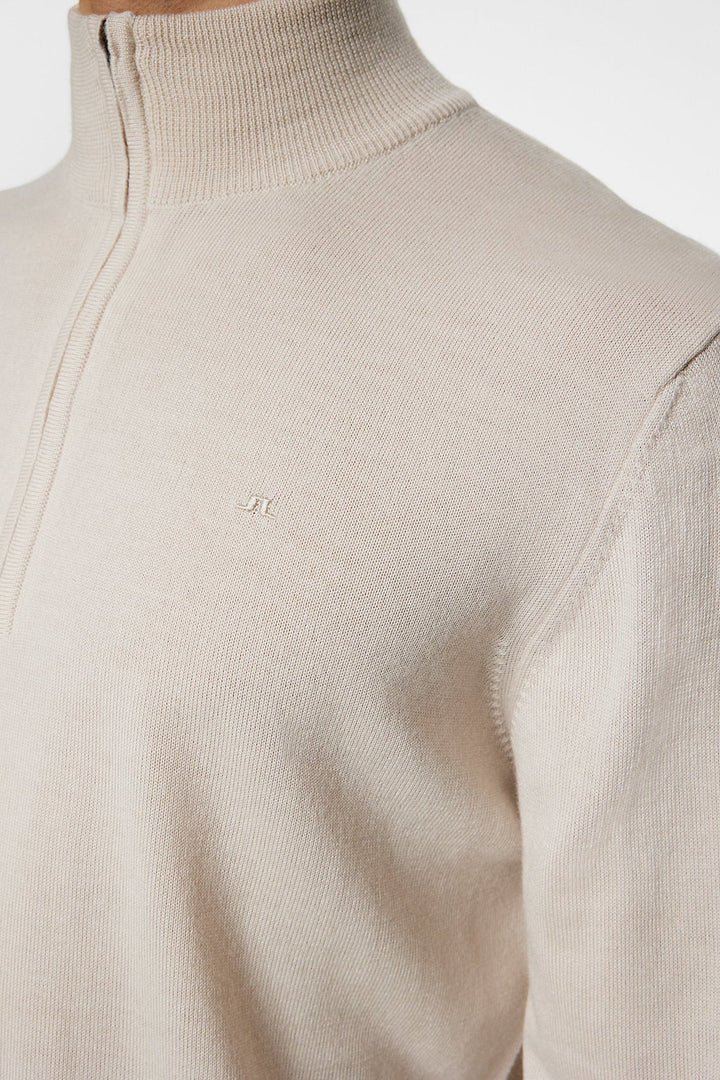 Kiyan Merino Quarter Zip - Khaki