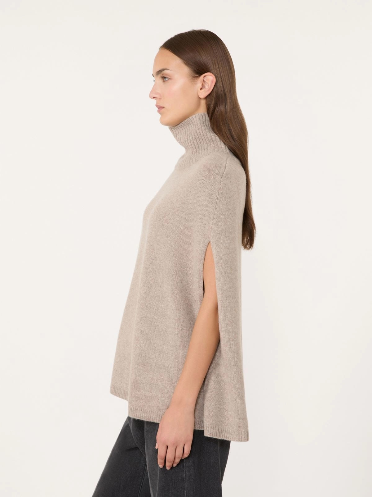 Cashmere Poncho - Honey