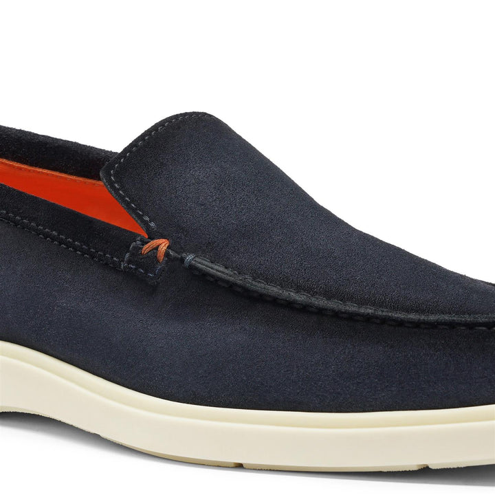 Suede Loafer - Navy