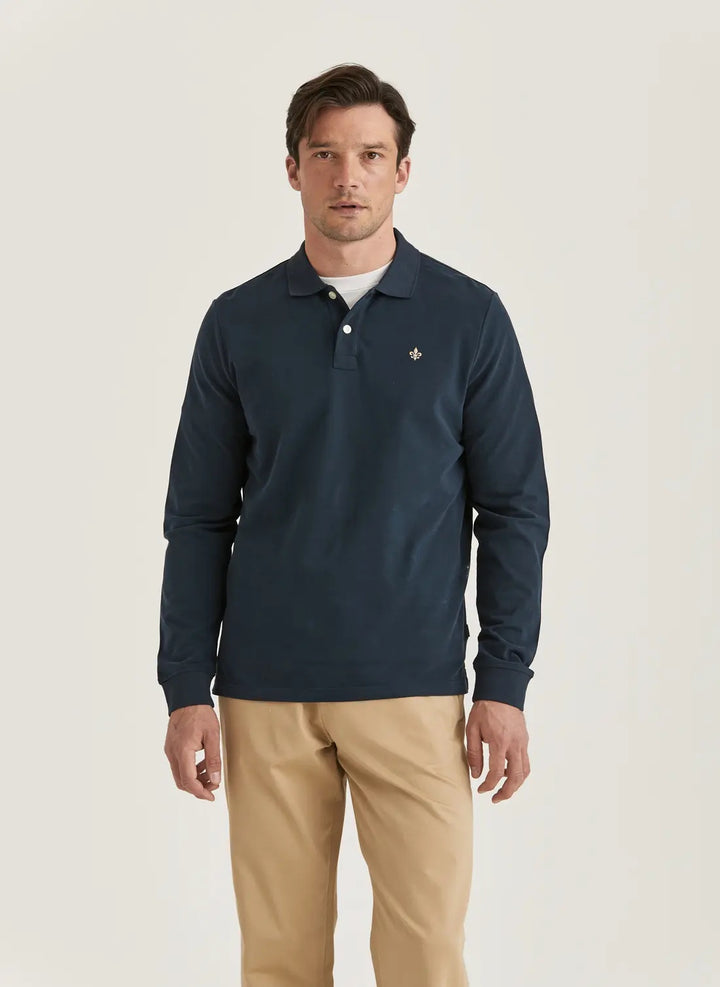 Camden LS Polo - Old Blue