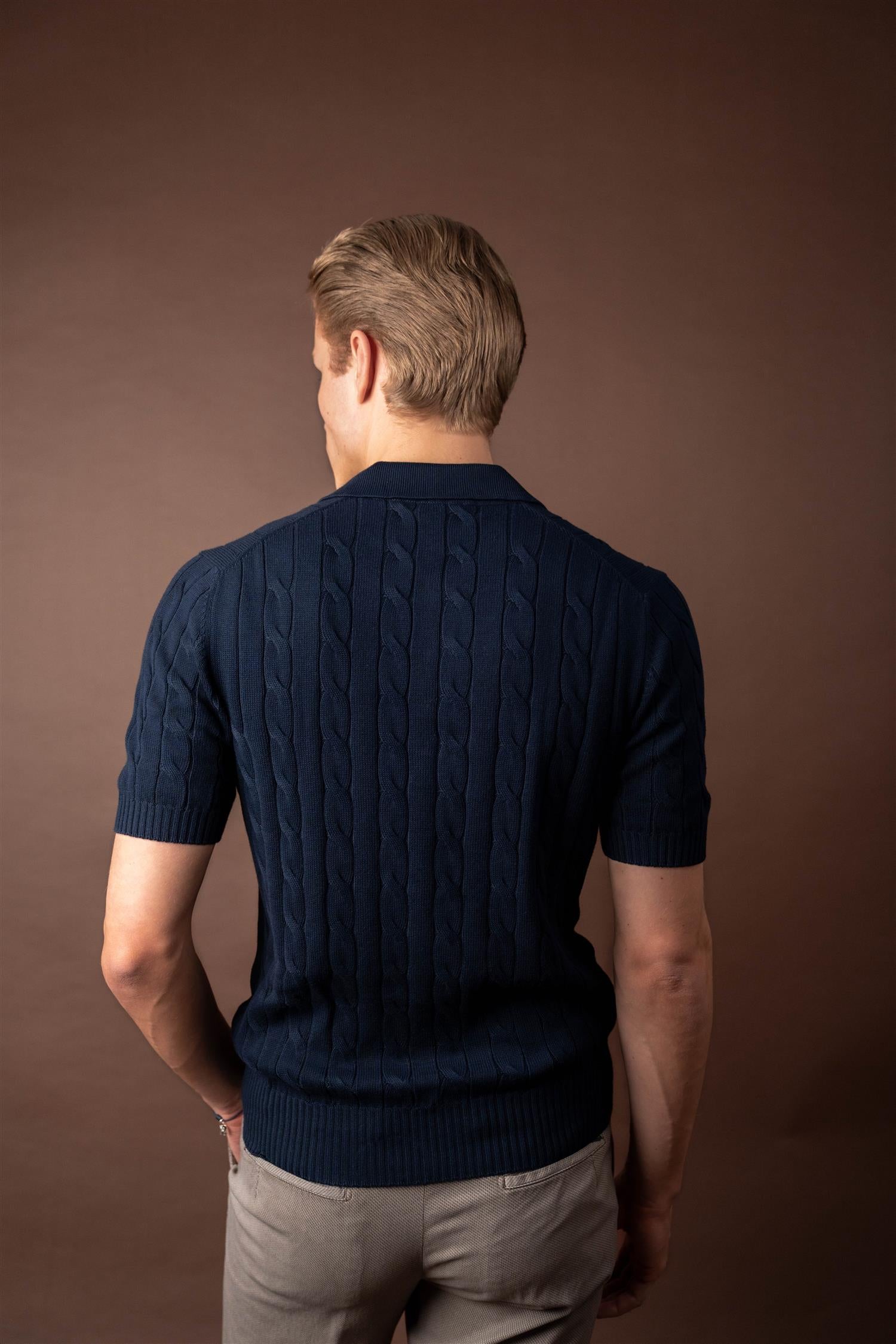 Pique Cable - Navy