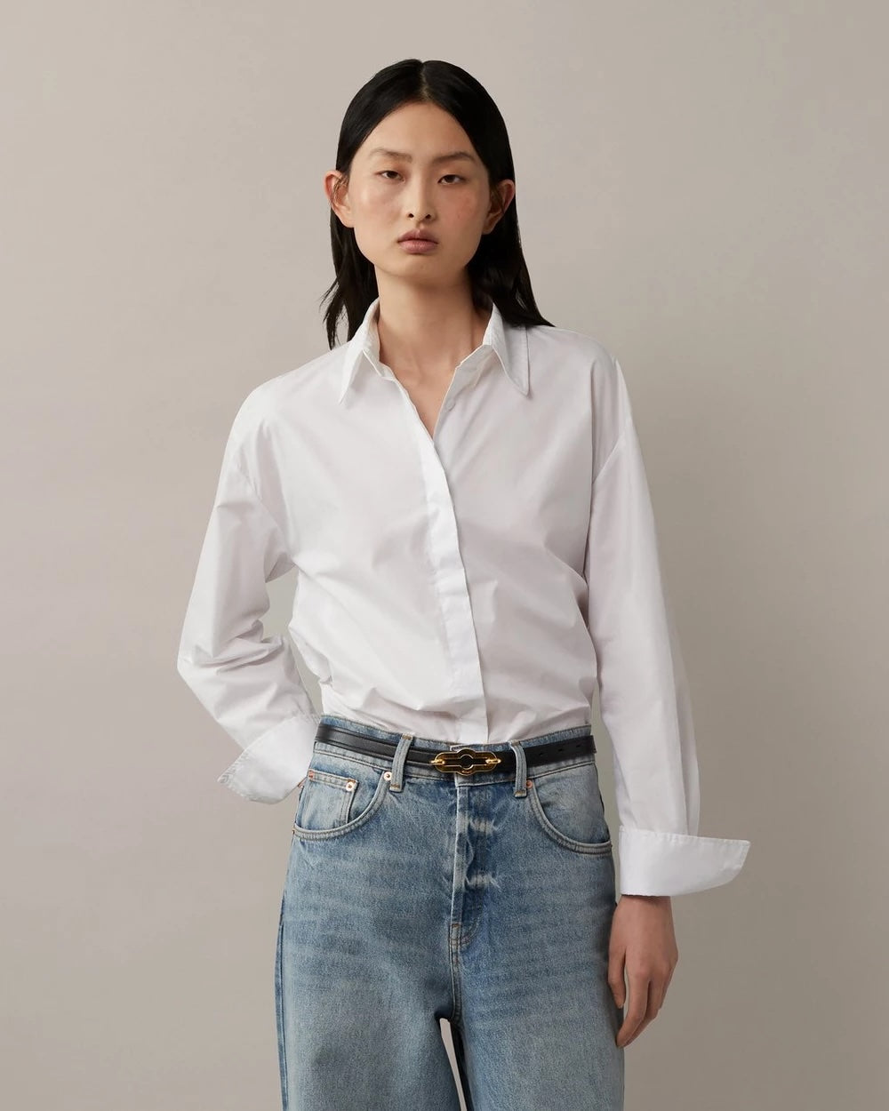 Pimlico Reversible Thin Belt Black-Sable