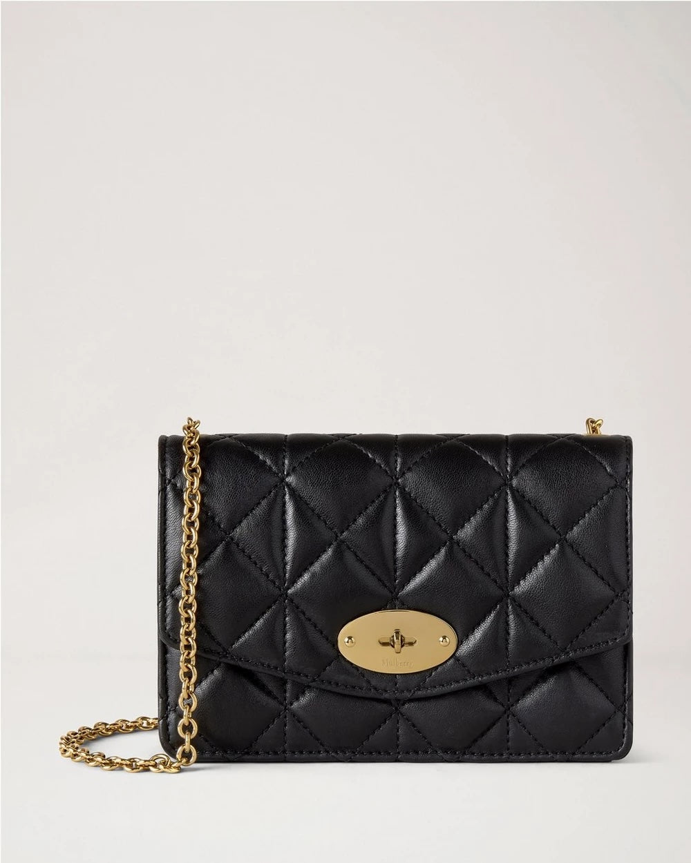 Small Darley Black Quilted Nappa