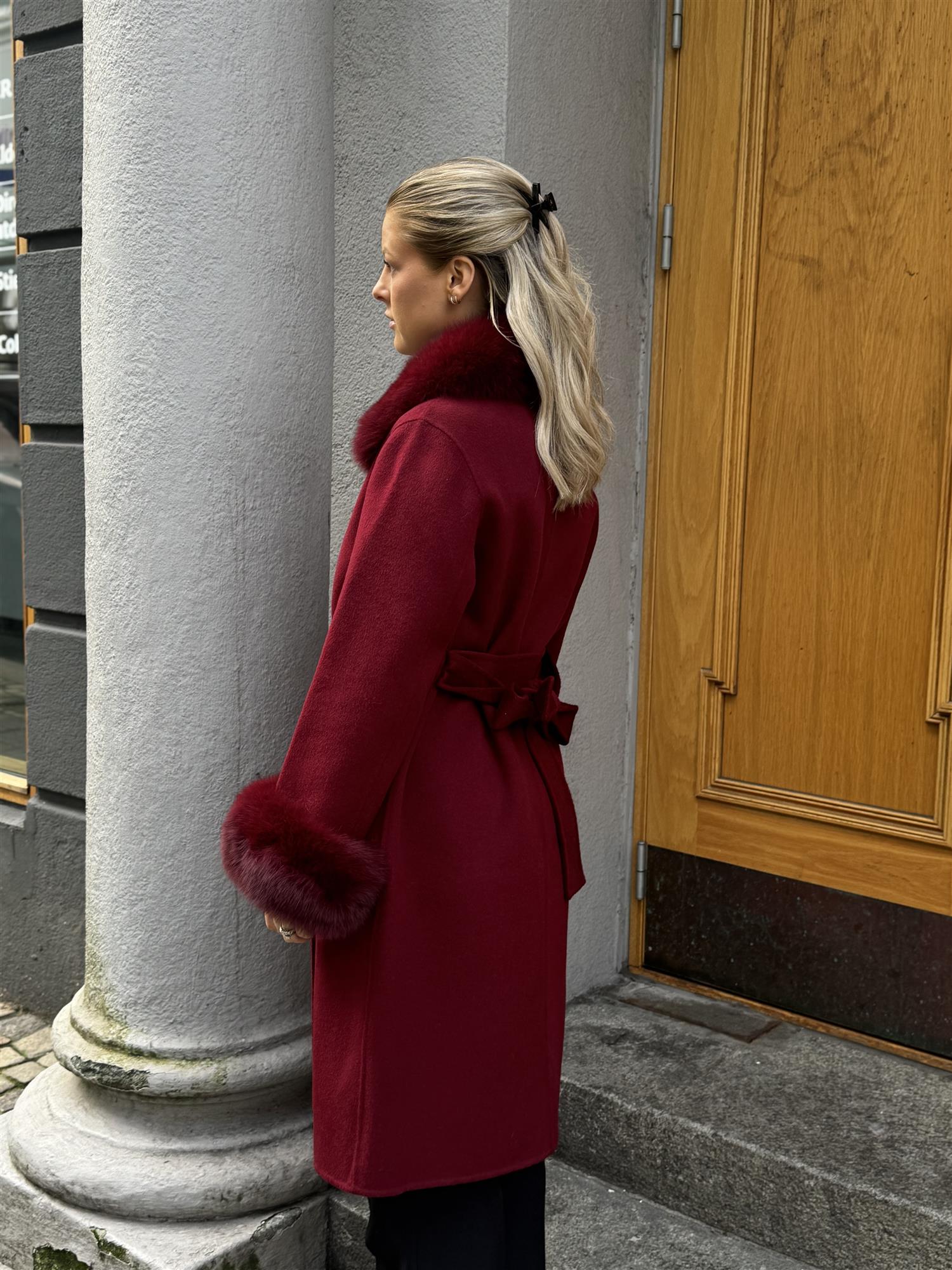Marta Coat Burgundy