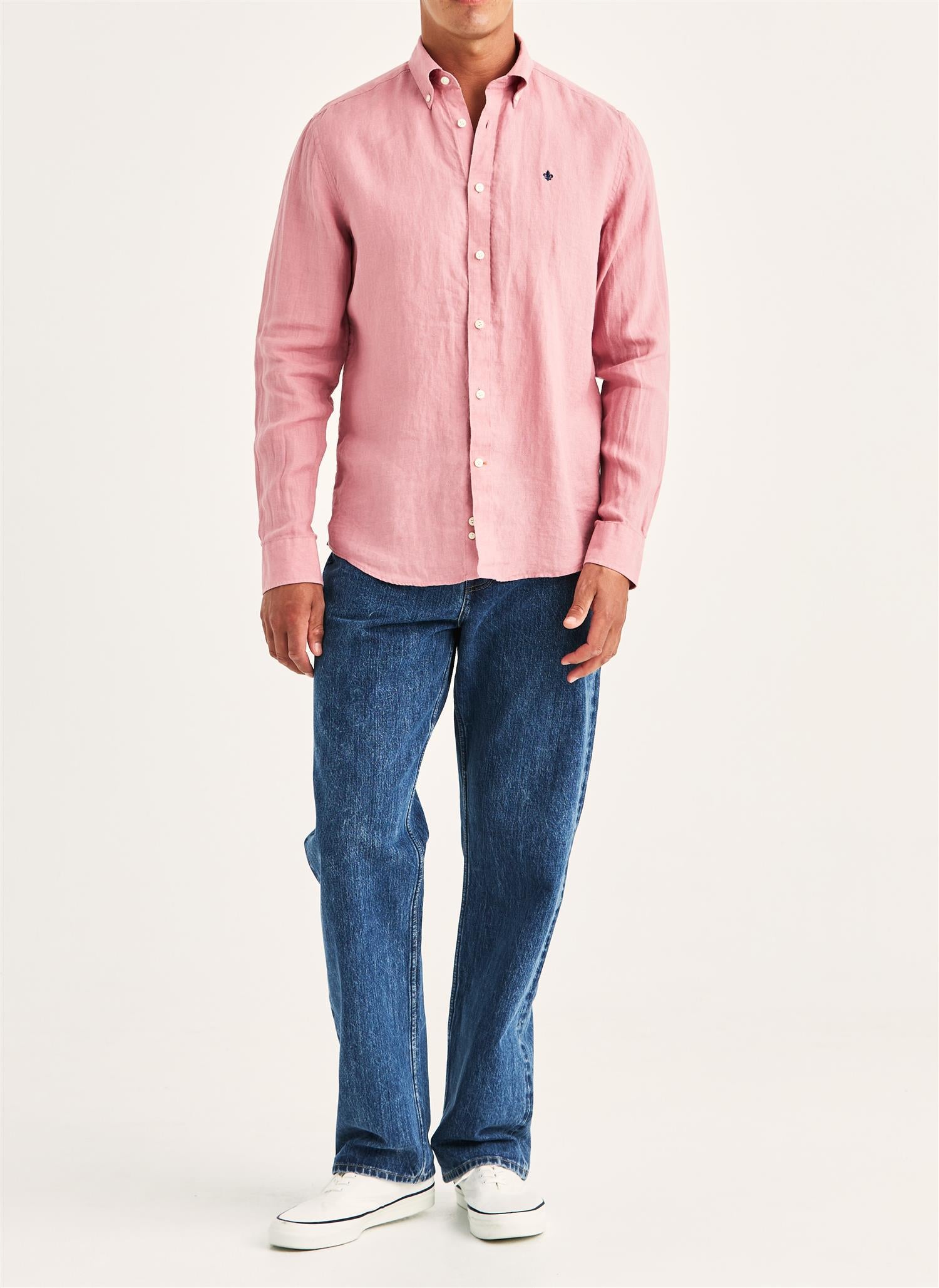 Douglas Linen Shirt - Pink