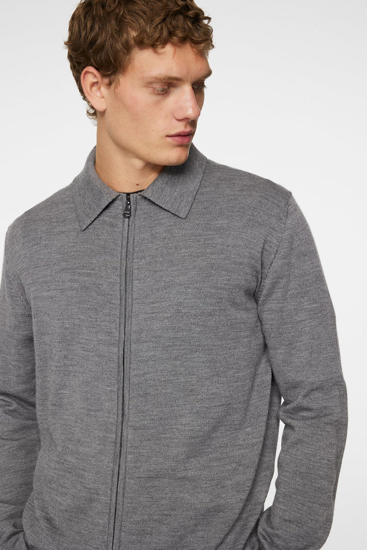 Kaleb Merino Zip Cardigan