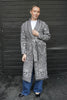 Fringed Paisley Jacket Maxi - Grey