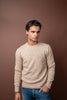 Crewneck Wool - Cashmere - Beige Melange