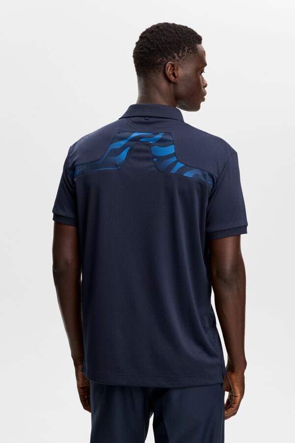 KV Print Polo - Navy