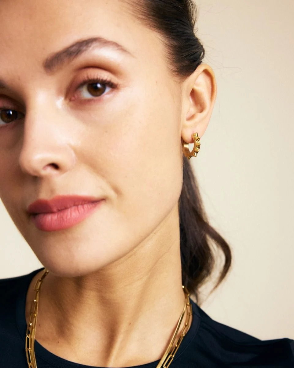 Peak Hoops Icon L Gold