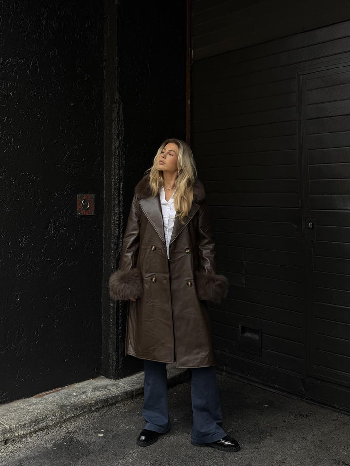 MARTA LEATHER BROWN