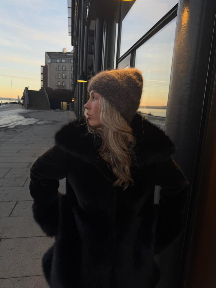 Silje Chunky Hat Brown