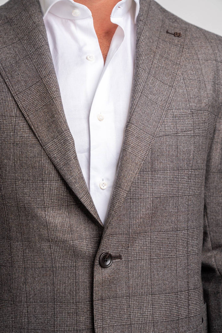Check Suit - Brown