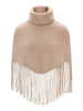 Nikola Chunky Poncho Hazel Beige